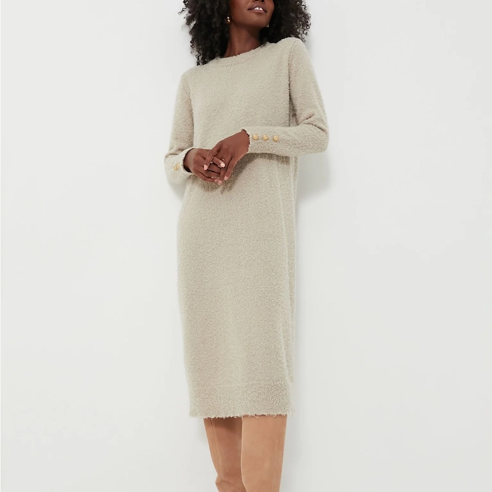 TUCKERNUCK- Tan Boucle Knit Nelle Dress perfect condition
